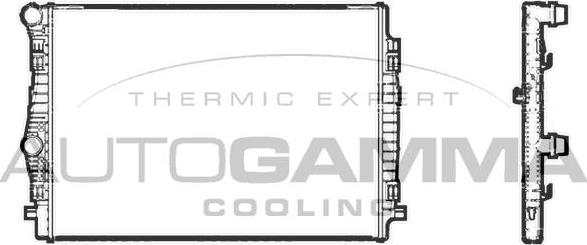 Autogamma 107199 - Radiator, mühərrikin soyudulması furqanavto.az