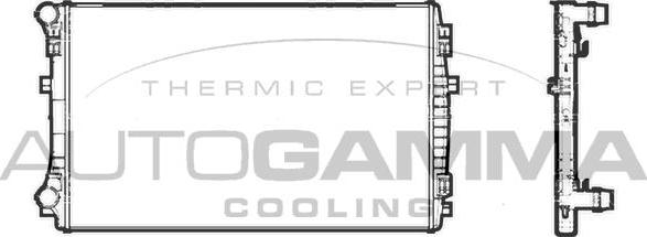 Autogamma 107198 - Radiator, mühərrikin soyudulması furqanavto.az