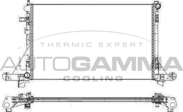 Autogamma 107109 - Radiator, mühərrikin soyudulması furqanavto.az