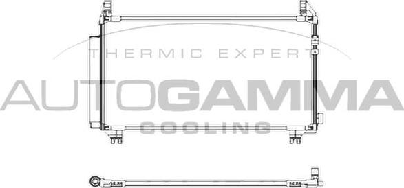 Autogamma 107177 - Kondenser, kondisioner furqanavto.az