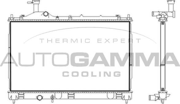 Autogamma 107893 - Radiator, mühərrikin soyudulması furqanavto.az