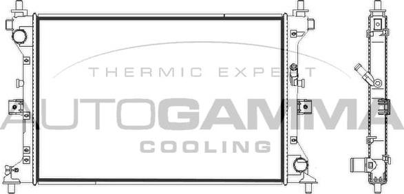 Autogamma 107849 - Radiator, mühərrikin soyudulması furqanavto.az