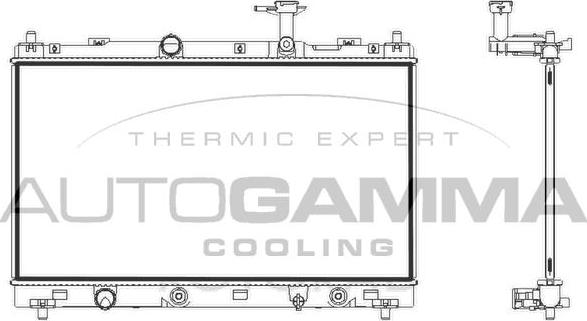 Autogamma 107847 - Radiator, mühərrikin soyudulması furqanavto.az