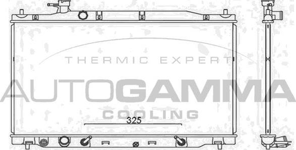 Autogamma 107809 - Radiator, mühərrikin soyudulması furqanavto.az