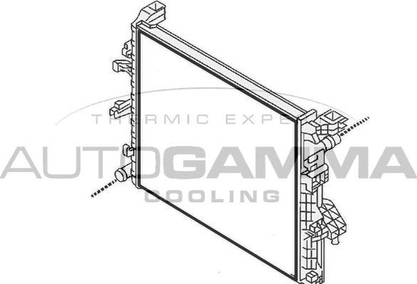 Autogamma 107824 - Radiator, mühərrikin soyudulması furqanavto.az