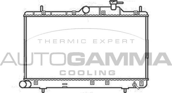 Autogamma 107249 - Radiator, mühərrikin soyudulması furqanavto.az