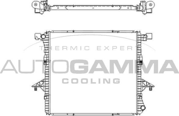 Autogamma 107244 - Radiator, mühərrikin soyudulması furqanavto.az