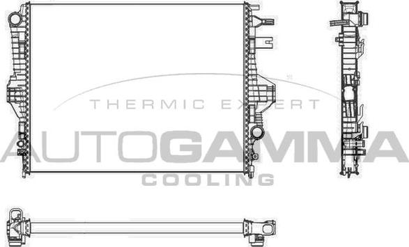 Autogamma 107246 - Radiator, mühərrikin soyudulması furqanavto.az