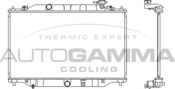 Autogamma 107280 - Radiator, mühərrikin soyudulması furqanavto.az