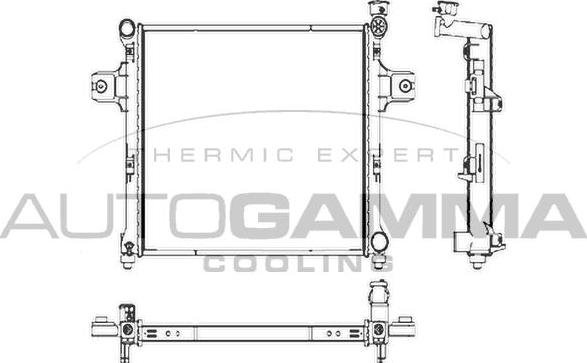 Autogamma 107270 - Radiator, mühərrikin soyudulması furqanavto.az