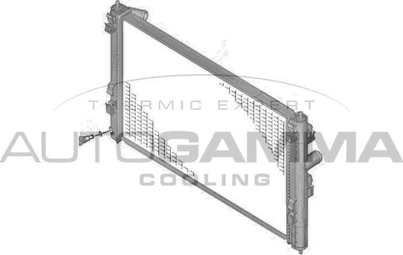 Autogamma 107710 - Radiator, mühərrikin soyudulması furqanavto.az