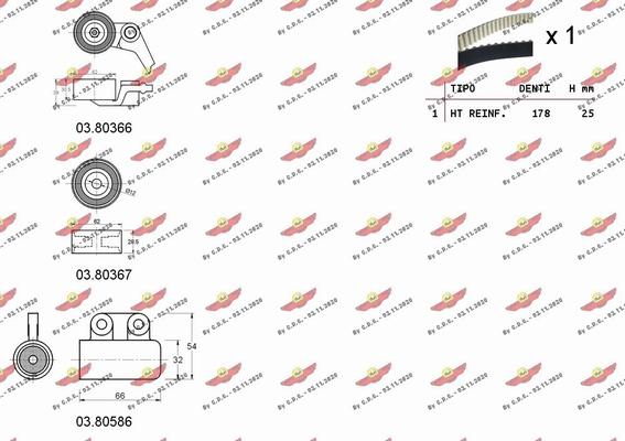 Autokit 04.5145C - Vaxt kəməri dəsti furqanavto.az