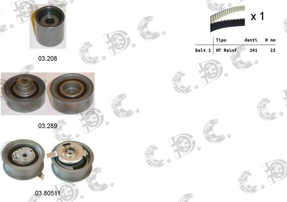 Autokit 04.5142 - Vaxt kəməri dəsti furqanavto.az