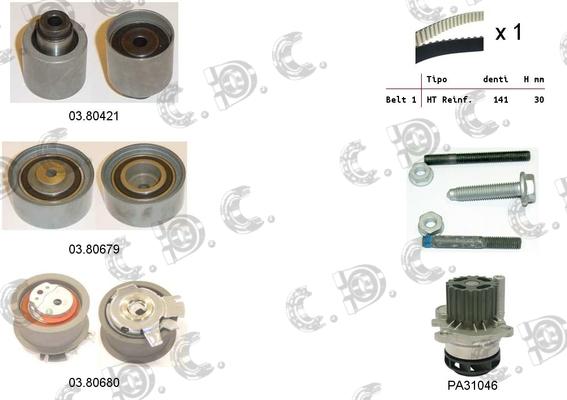 Autokit 04.5118PA - Su Pompası və Vaxt Kəməri Dəsti furqanavto.az