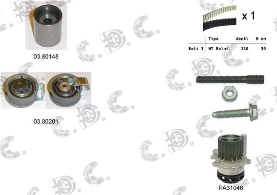 Autokit 04.5129PA - Su Pompası və Vaxt Kəməri Dəsti furqanavto.az