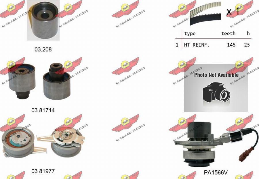 Autokit 04.5355PA2 - Su Pompası və Vaxt Kəməri Dəsti furqanavto.az