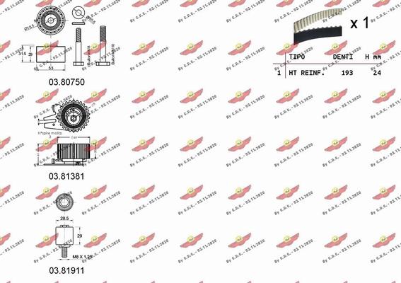 Autokit 04.5368 - Vaxt kəməri dəsti furqanavto.az