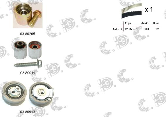 Autokit 04.5298 - Vaxt kəməri dəsti furqanavto.az