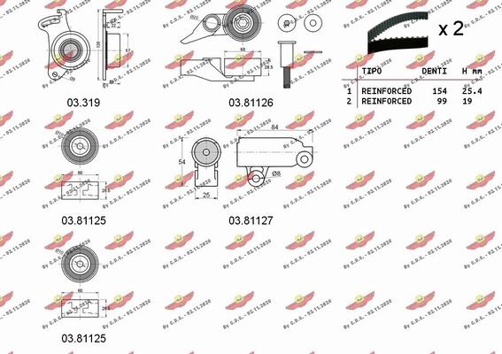 Autokit 04.5280 - Vaxt kəməri dəsti furqanavto.az