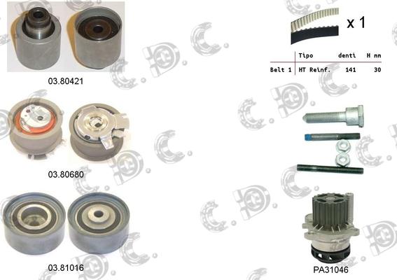 Autokit 04.5279PA - Su Pompası və Vaxt Kəməri Dəsti furqanavto.az