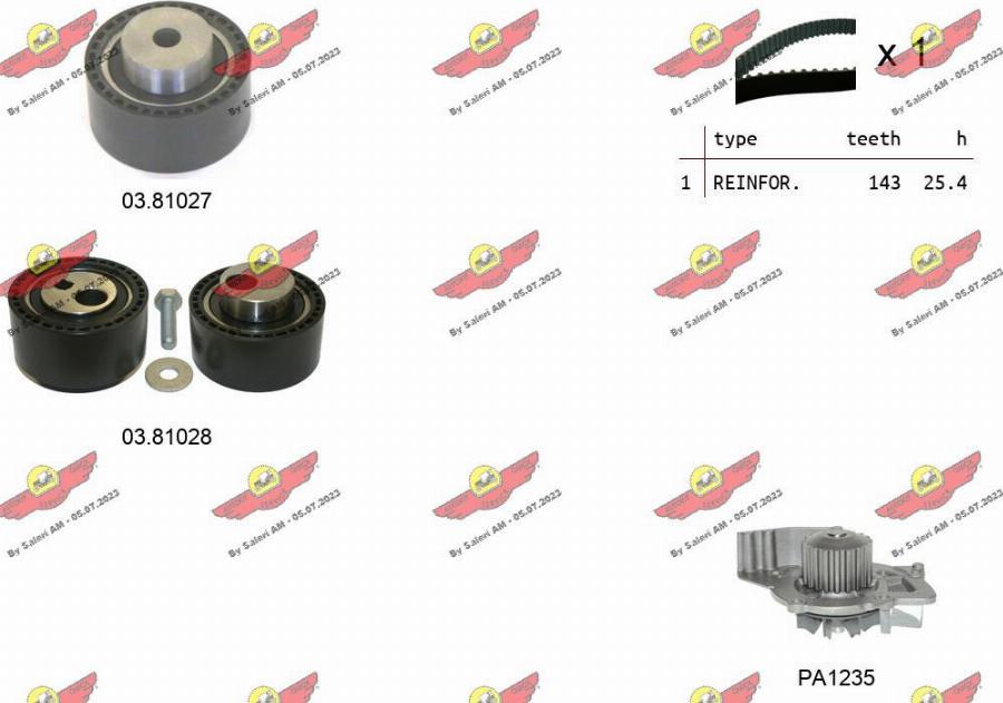 Autokit 04.5275PA - Su Pompası və Vaxt Kəməri Dəsti furqanavto.az