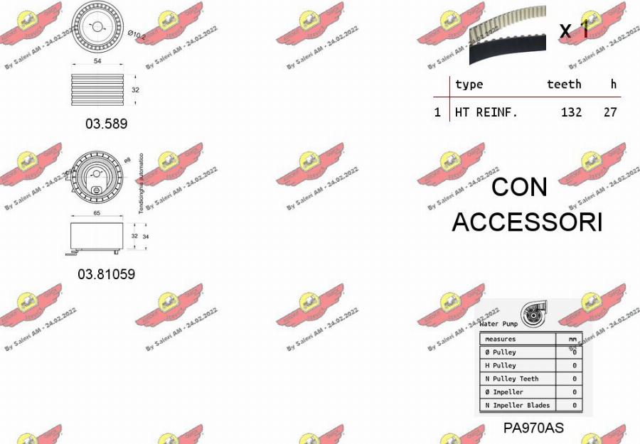 Autokit 04.5278PA - Su Pompası və Vaxt Kəməri Dəsti furqanavto.az