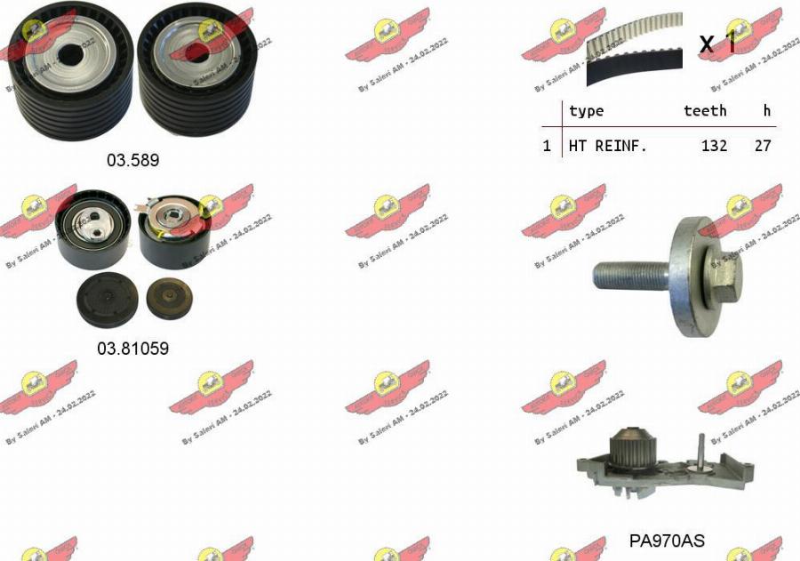 Autokit 04.5278PA - Su Pompası və Vaxt Kəməri Dəsti furqanavto.az