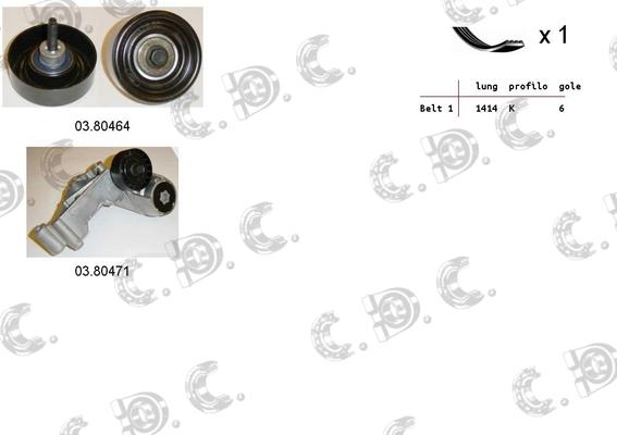 Autokit 06.0061 - V-yivli kəmər dəsti furqanavto.az