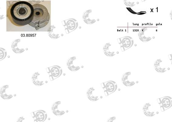 Autokit 06.0023 - V-yivli kəmər dəsti furqanavto.az