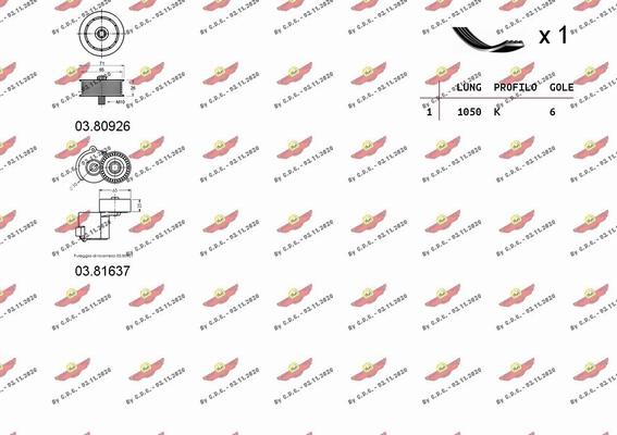 Autokit 06.0128 - V-yivli kəmər dəsti furqanavto.az