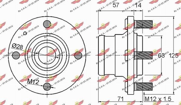 Autokit 01.905 - Təkər qovşağı, podşipnik dəsti furqanavto.az