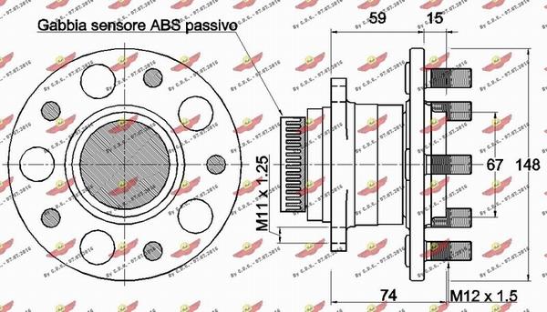 Autokit 01.98075 - Təkər qovşağı, podşipnik dəsti furqanavto.az