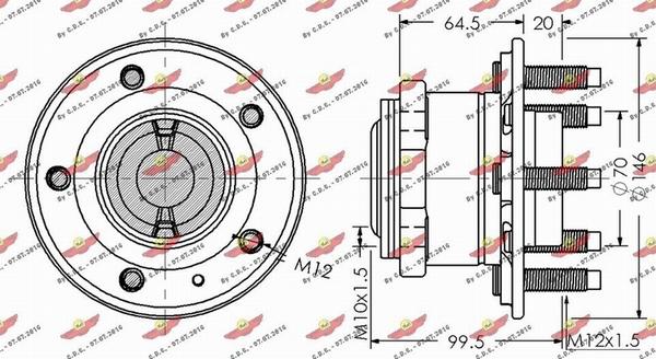 Autokit 01.98132 - Təkər qovşağı, podşipnik dəsti furqanavto.az