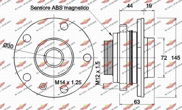 Autokit 01.98127 - Təkər qovşağı, podşipnik dəsti furqanavto.az