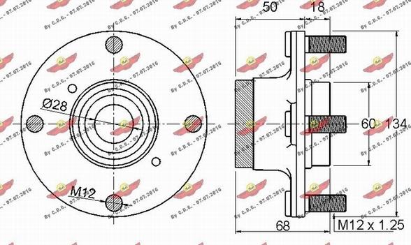 Autokit 01.932 - Təkər qovşağı, podşipnik dəsti furqanavto.az