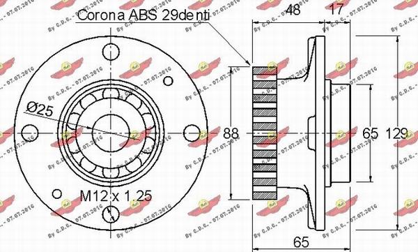 Autokit 01.97427 - Təkər qovşağı, podşipnik dəsti furqanavto.az