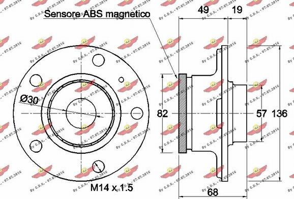 Autokit 01.97541 - Təkər qovşağı, podşipnik dəsti furqanavto.az