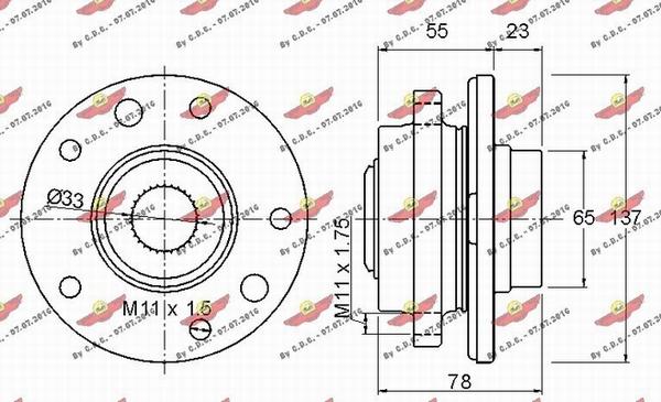 Autokit 01.97552 - Təkər qovşağı, podşipnik dəsti furqanavto.az