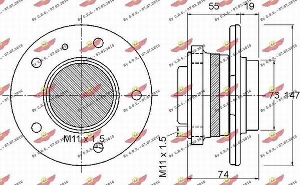 Autokit 01.97582 - Təkər qovşağı, podşipnik dəsti furqanavto.az