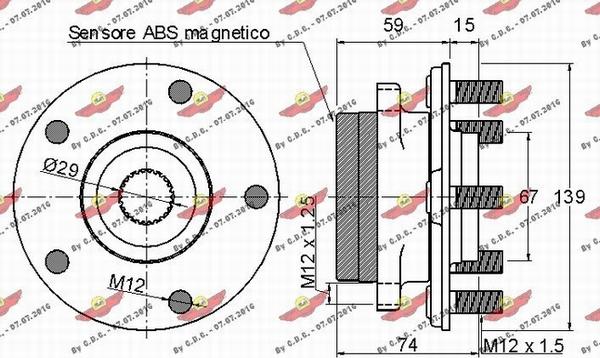 Autokit 01.97629 - Təkər qovşağı, podşipnik dəsti furqanavto.az