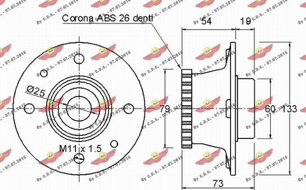 Autokit 01.97192 - Təkər qovşağı, podşipnik dəsti furqanavto.az