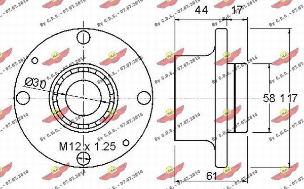 Autokit 01.97342 - Təkər qovşağı, podşipnik dəsti furqanavto.az