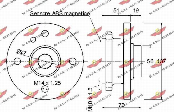 Autokit 01.97763 - Təkər qovşağı, podşipnik dəsti furqanavto.az