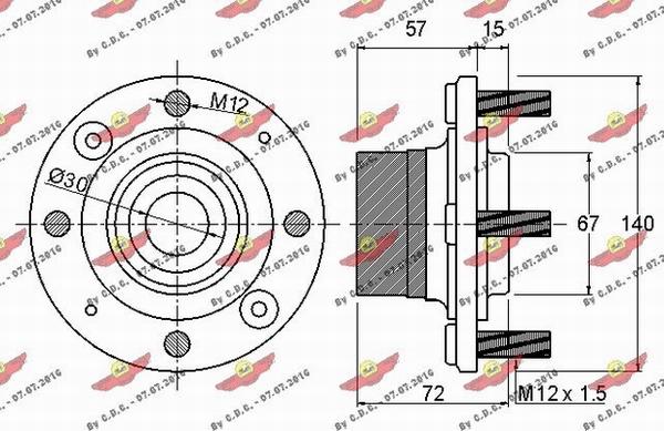 Autokit 01.97774 - Təkər qovşağı, podşipnik dəsti furqanavto.az