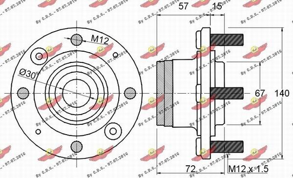 Autokit 01.093 - Təkər qovşağı, podşipnik dəsti furqanavto.az