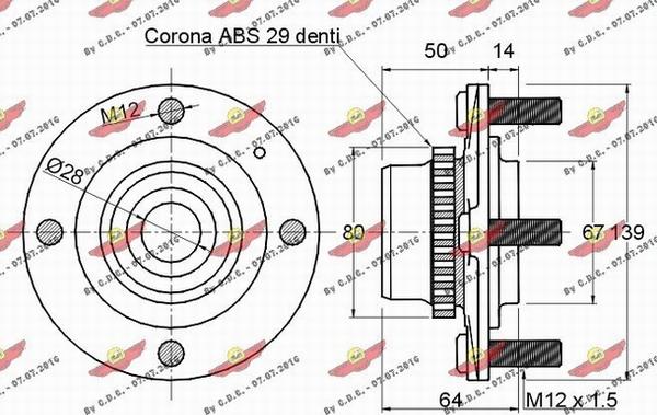 Autokit 01.081 - Təkər qovşağı, podşipnik dəsti furqanavto.az