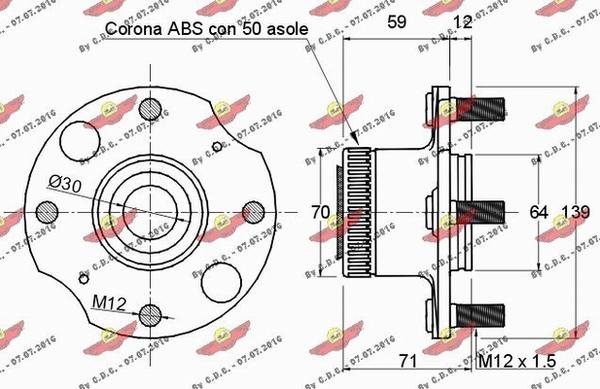 Autokit 01.079 - Təkər qovşağı, podşipnik dəsti furqanavto.az