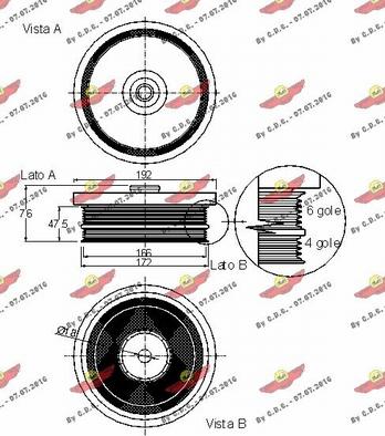 Autokit 03.90034 - Kəmər kasnağı, krank mili furqanavto.az