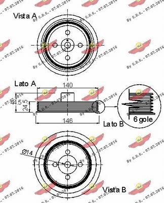 Autokit 03.90037 - Kəmər kasnağı, krank mili furqanavto.az