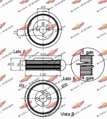 Autokit 03.90070 - Kəmər kasnağı, krank mili furqanavto.az